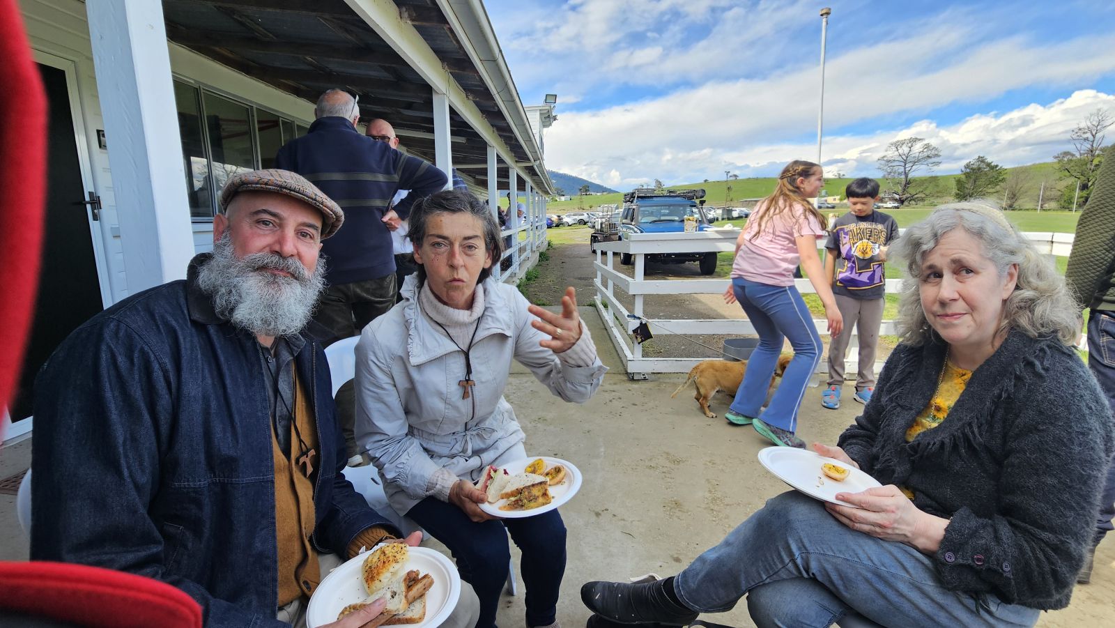 Lunch at the footy club