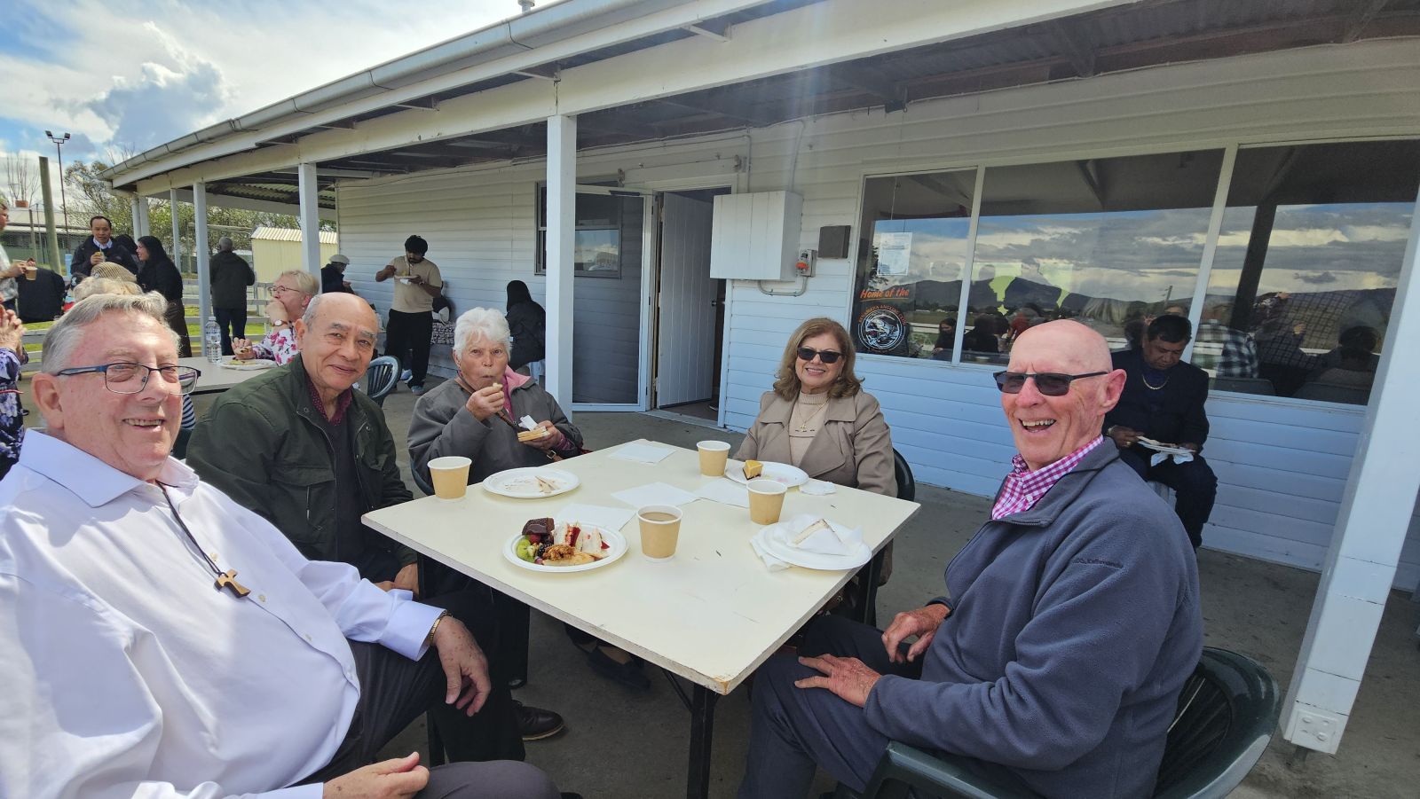 Lunch at the footy club