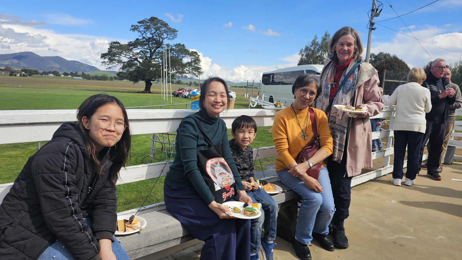 Lunch at the footy club