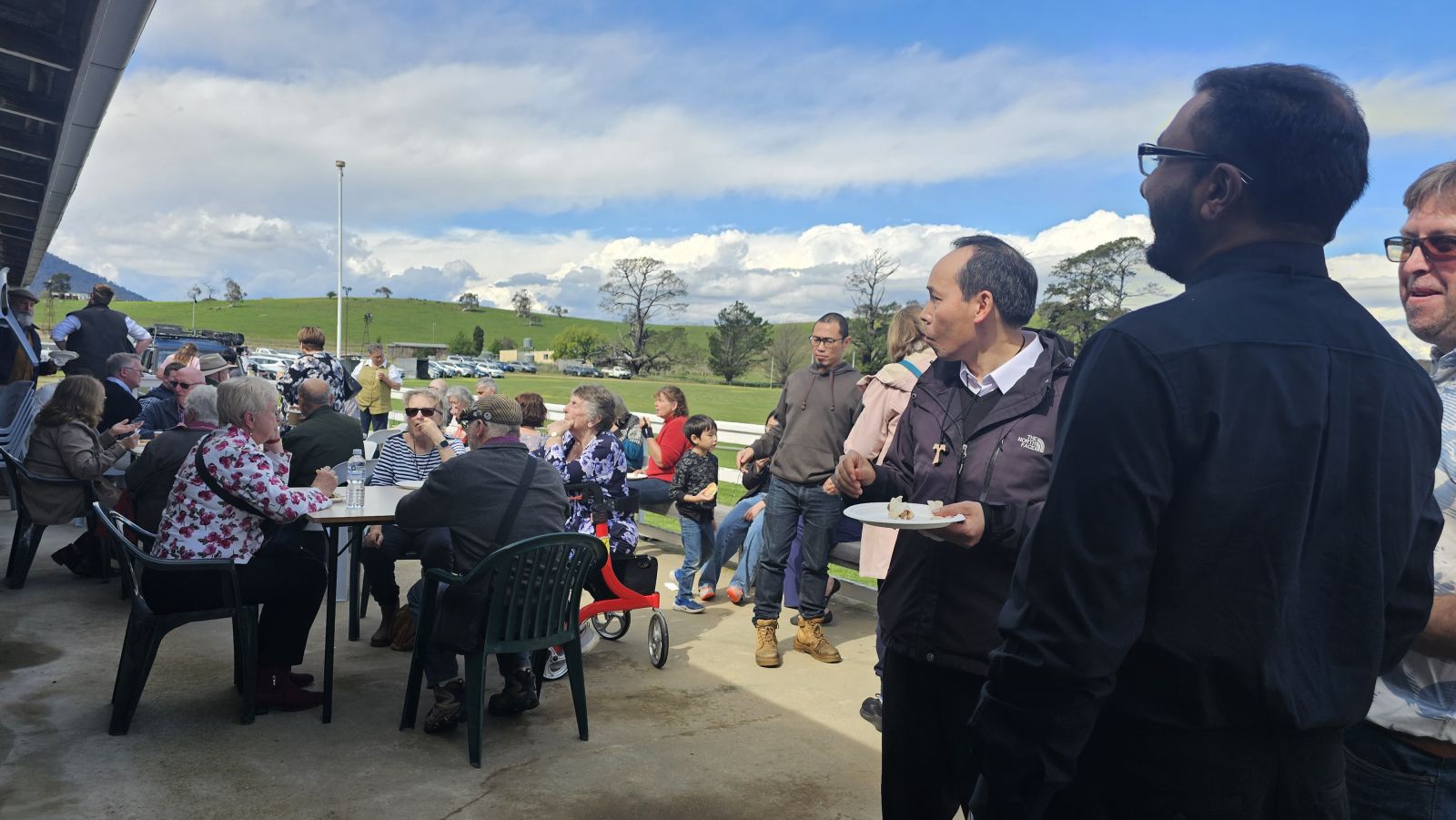 Lunch at the footy club