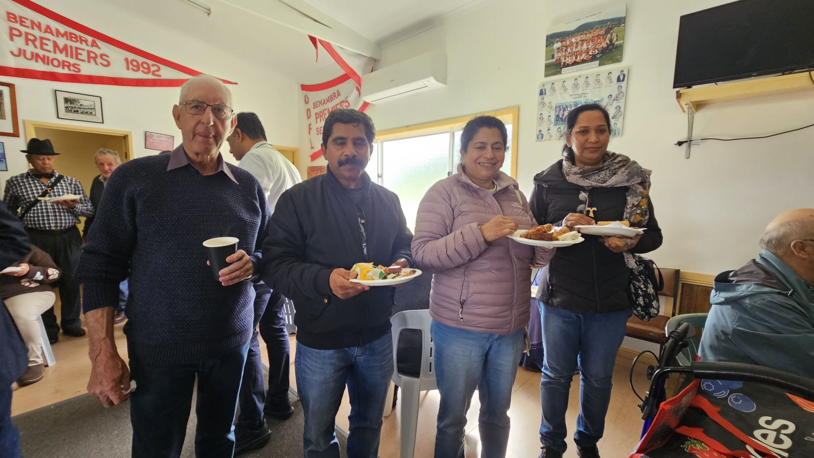Lunch at the footy club