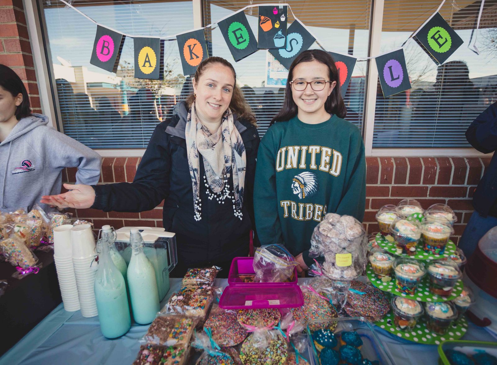 Teachers and Students have a bake sale for St Peter's Day