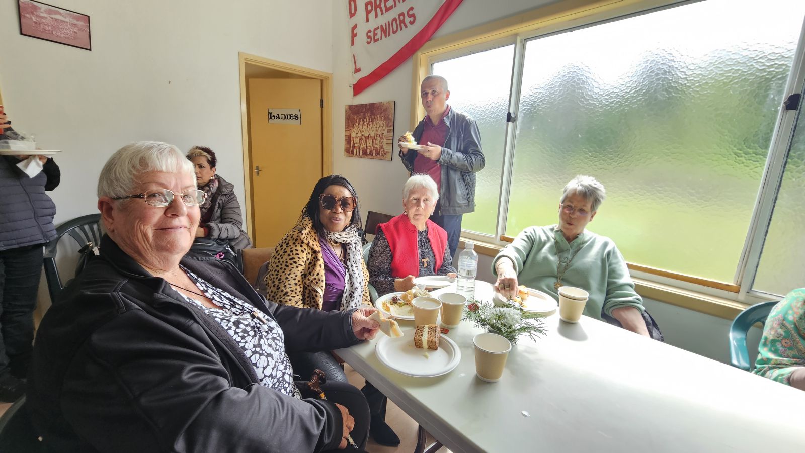 Lunch at the footy club