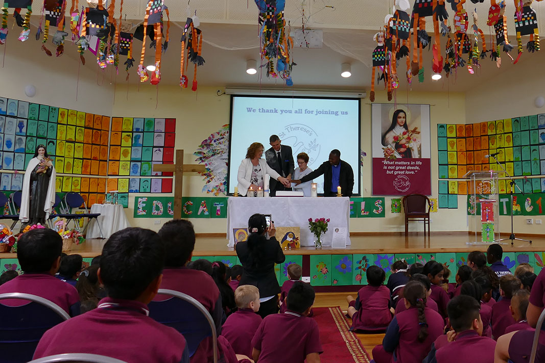 Cake cutting for 30 years at St Therese