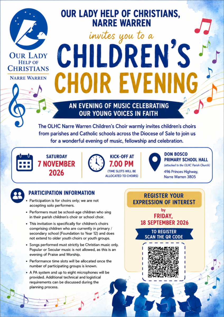 Children's Choir Evening Poster