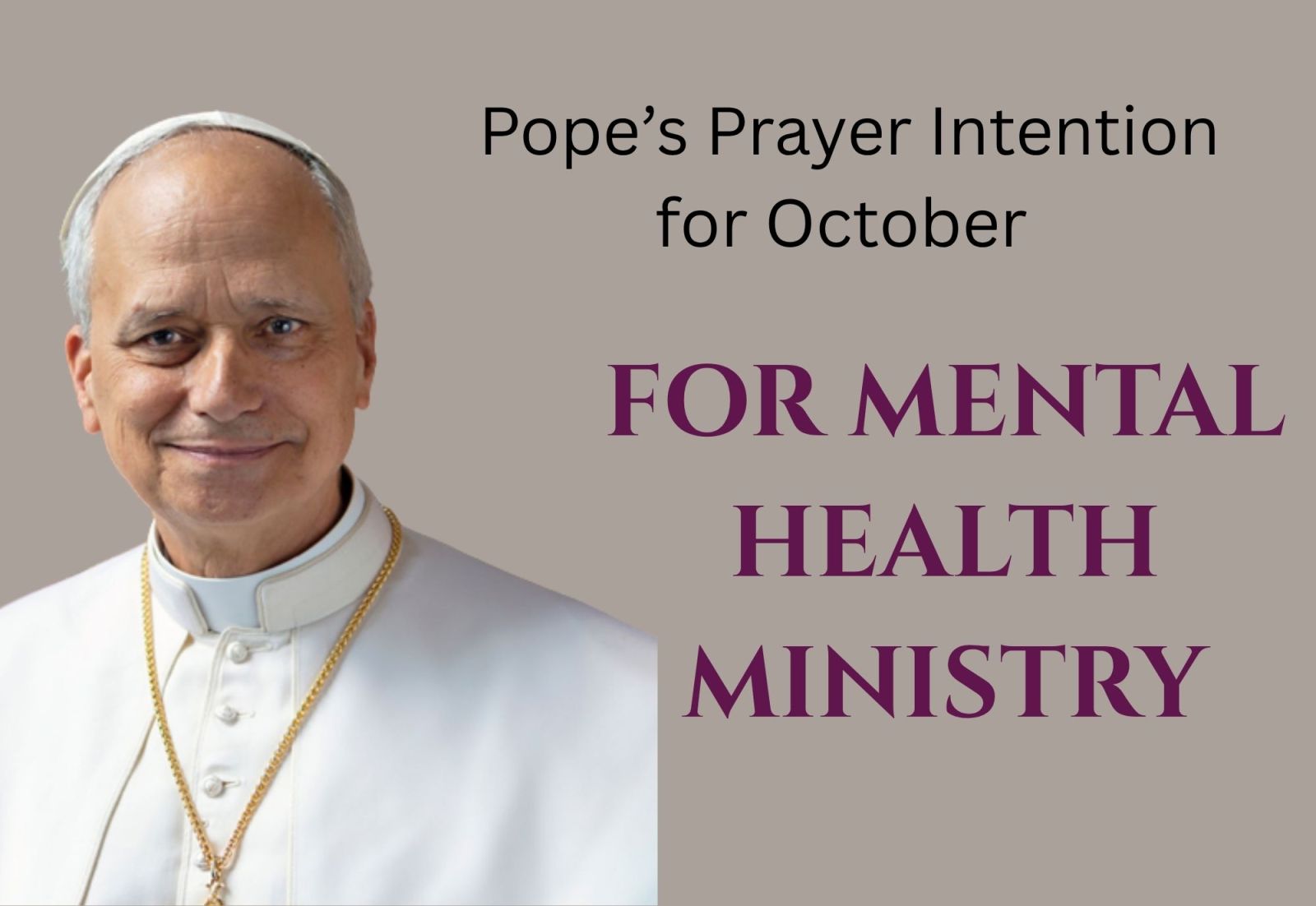 Pope Prayer Intention October