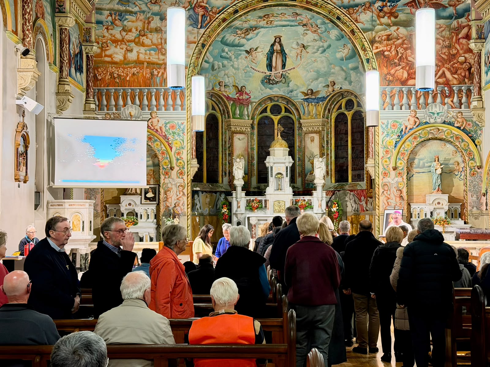 Pilgrims gathering