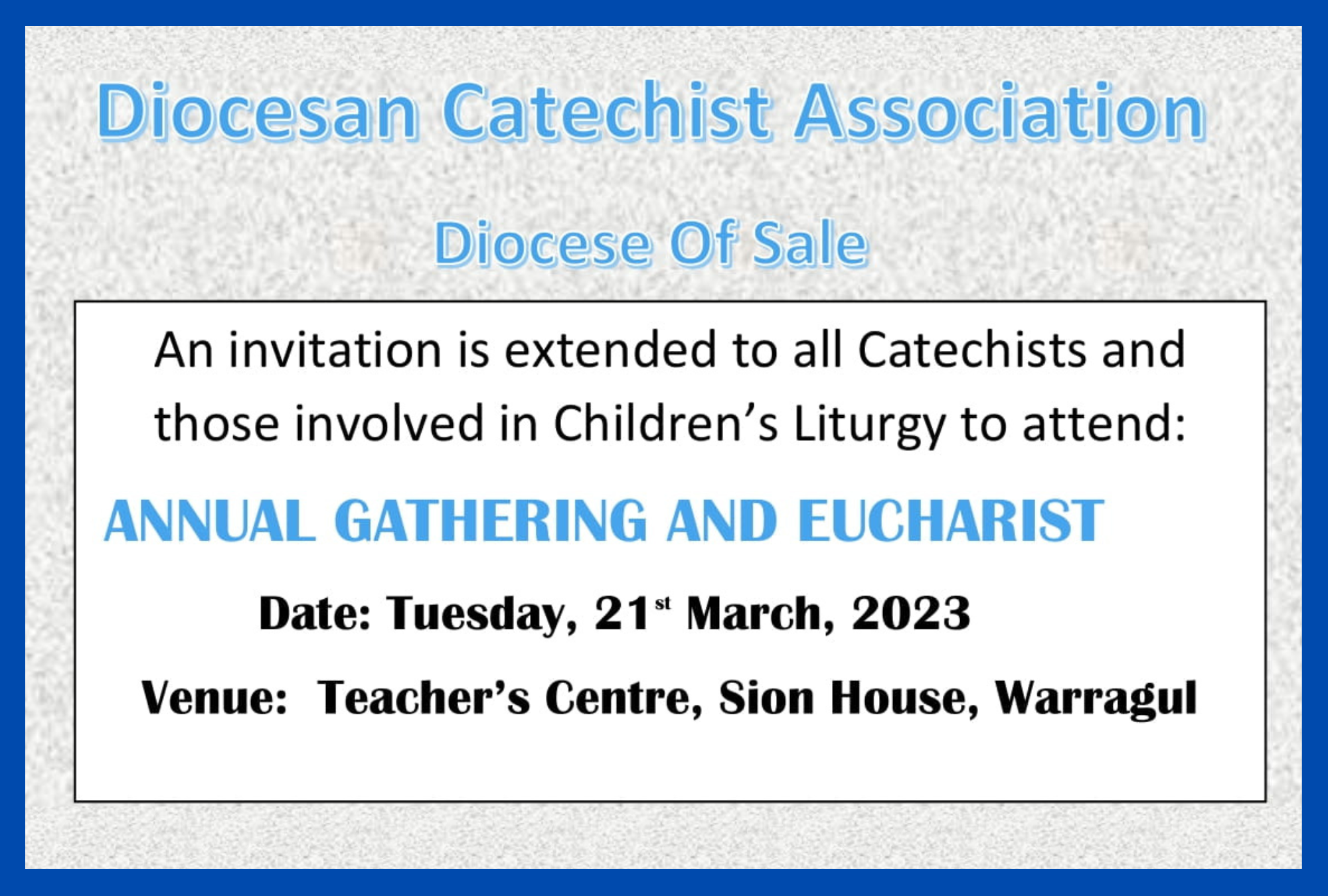 Annual Gathering and Eucharist